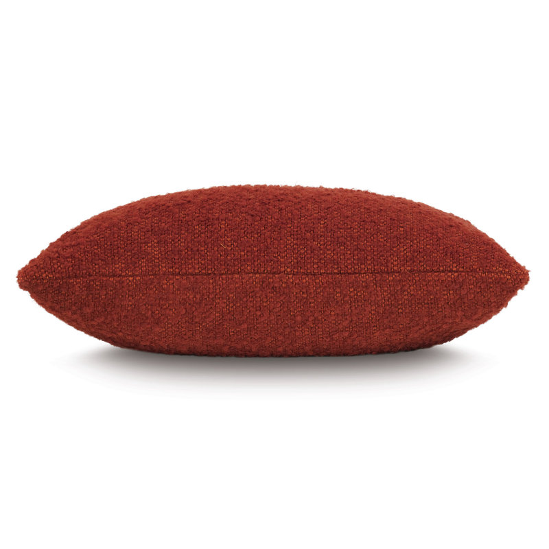 Coussin décoratif Marl Boucle, Brique, Rectangle H 15 po x l 26 po