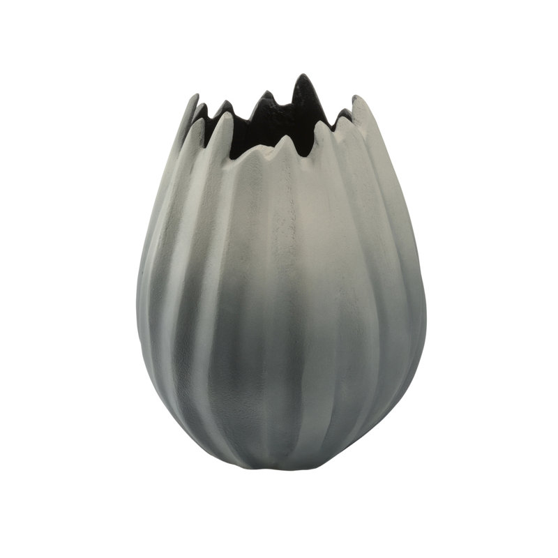 Guave Handmade Aluminum Table Vase, 8" H x 4" W x 4" D