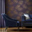 Floral Metallic Wallpaper Double Roll
