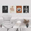 «Halloween with Hat Skeleton Cat Pumpkin», impression sur papier 4 pièces-97770532-97770535