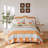 Greenland Home Fashions Carlie Calico Stripe 3-Piece King Size Quilt Set, 105x95 Inch-1581582426