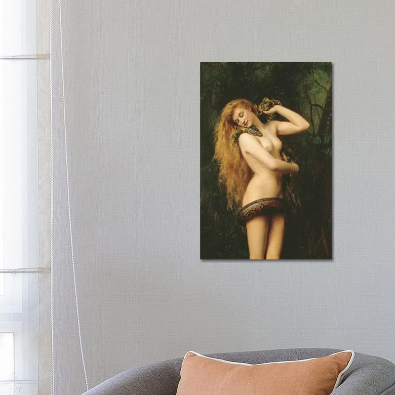 Lillith (Detail) by John Collier - Wrapped Canvas Print, 66.04 cm H x 45.72 cm W x 1.91 cm D