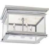 Chapman & Myers Club Large Square Flush Mount