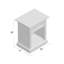 Lana 22'' W Nightstand