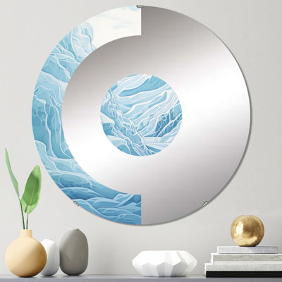 Yungton - Miroir mural demi-cercle