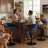 Adjustable Height Bar Stools With Fabric Seat Swivel Stool With Backrest For Kitchen Island, Bar, Home Pub​​-406743105-406839201