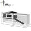 2-Storey Cage From , Waterproof, Detachable Run, For 1-2 Rabbits, Grey 2-Layer Rabbit , With Waterproof Feature, Slide Out Tray,