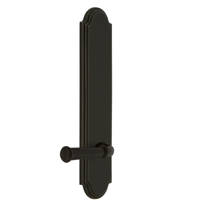 Grandeur Arc Tall Plate Single Dummy with Georgetown Lever, Right Handed, Timeless Bronze