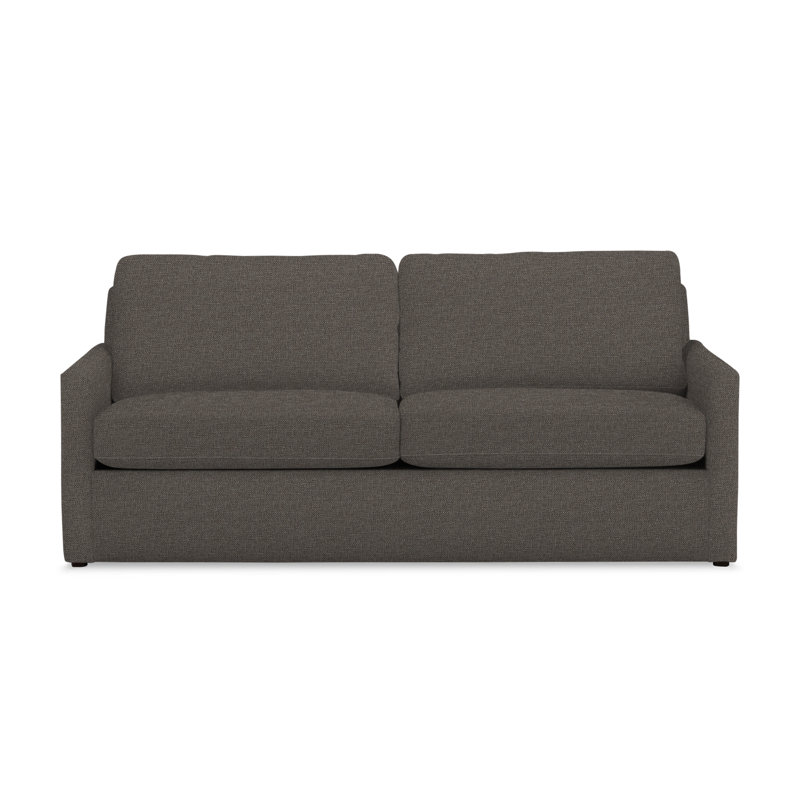 Savannah Upholstered 85'' Sofa, Drusky Charcoal Sustain® Basketweave