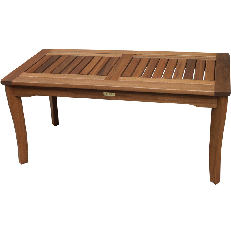 Rectangular Eucalyptus Outdoor Coffee Table , 39.25'' in. W 19.5'' in. D