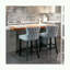 Ensemble de 2 tabourets de bar rembourrés en velours-562240950