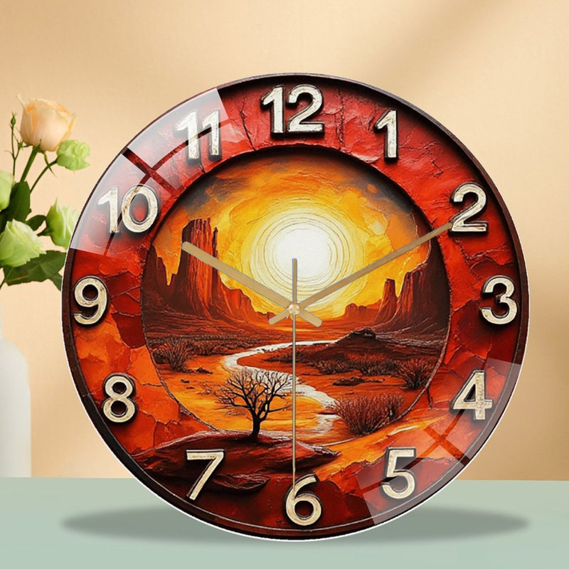 Horloge murale 12 po Sunset