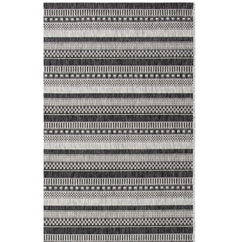 Tapis d'intérieur / extérieur à rayures Sumas Performance, Rectangle 9 pi x 12 pi