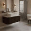 Meuble-lavabo flottant mural 36 po avec lavabo rectangulaire en céramique blanc et tiroir-2144494104