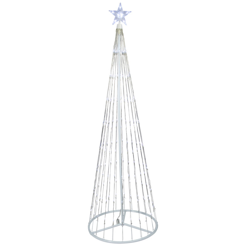 Décoration d'extérieur à DEL, Blanc, H 144 po x l 40 po x p 40 po