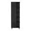 Armoire de coin, cinq tablettes ouvertes, une porte-468387337