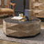 Table basse rétro en bois manufacturé massif