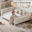 Lit plateforme pour enfant à profil bas avec rails de sécurité, base de lit pour tout-petit amovible, support à lattes de bois, blanc, grand-1627284765-1626310190
