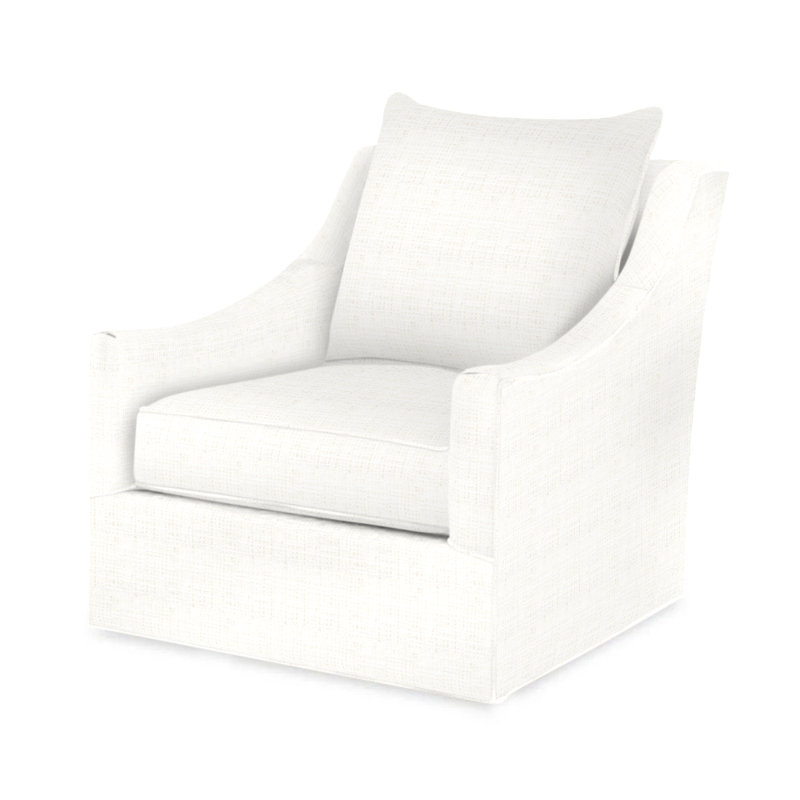 Willem Outdoor Swivel Lounge Chair, White 71627L11