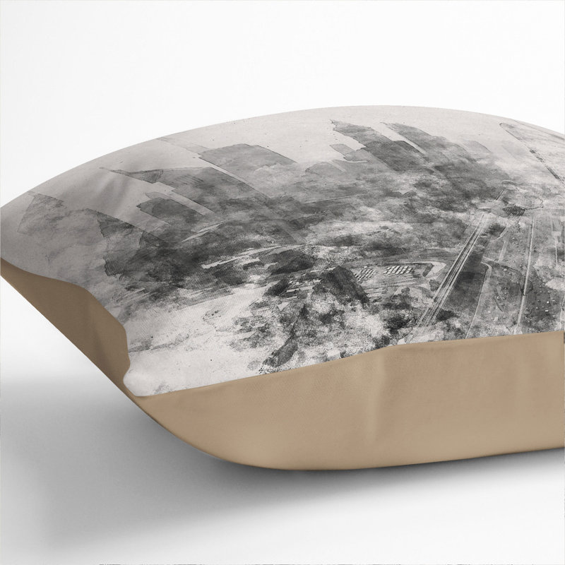 Square Cushion, 55cm H x 55cm W x 20cm D, Stone