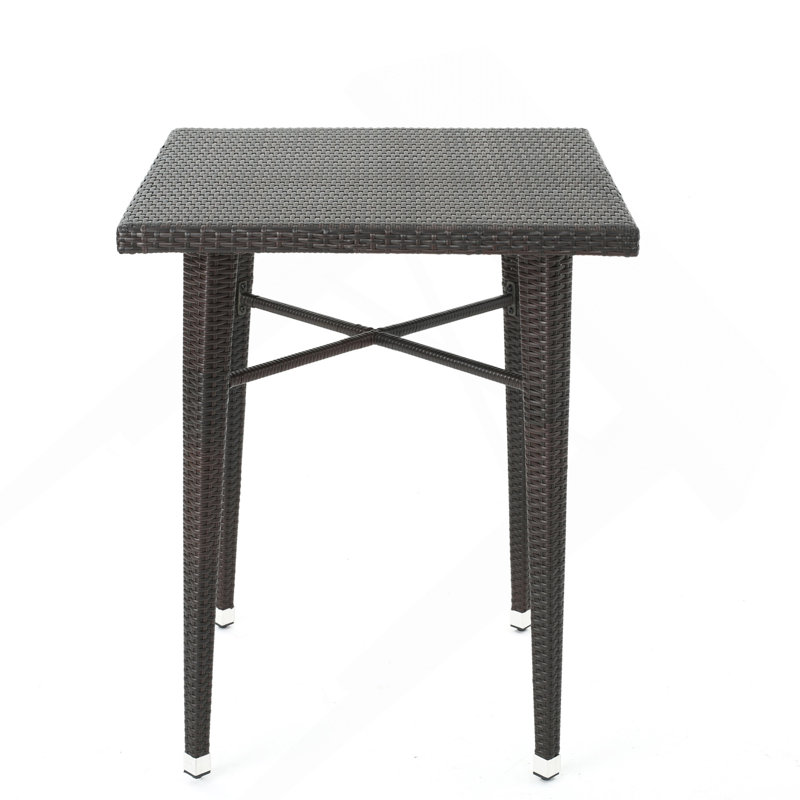 32" Square Wicker Bar Table