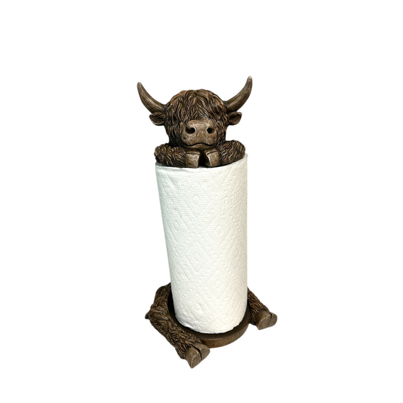 Porte-serviettes de cuisine rustique Highland Cow