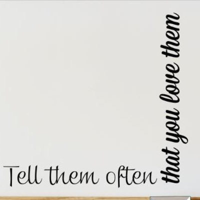 Text & Numbers Wall Decal