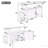 Foldable Outdoor Kitchen Island Patio Mobile Kitchen Cart Portable Outdoor Cooking Island with Lockable Wheels, Storage Cabinet and Towel Rack for Patio and Outdoor, Grey-129173909