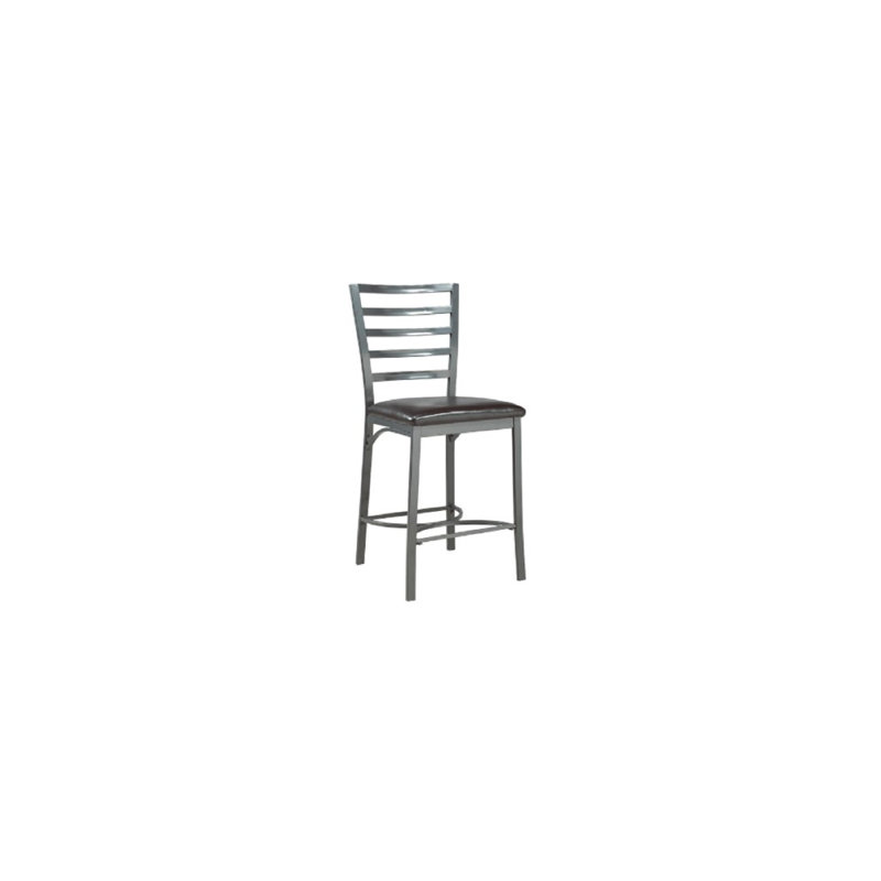 Kitson Upholstered Counter Stool with Metal Frame