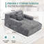 Chaise longue avec trois coussins Lazy-231815970