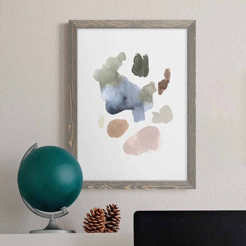Toile encadrée de qualité supérieure «Fresh Start I» - prête à être accrochée, Gris, H 38 po x l 28 po x P 1 po