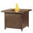 Raeann Square Aluminum Propane Smokeless Fire Pit Table with Hidden Fuel Tank-192576581
