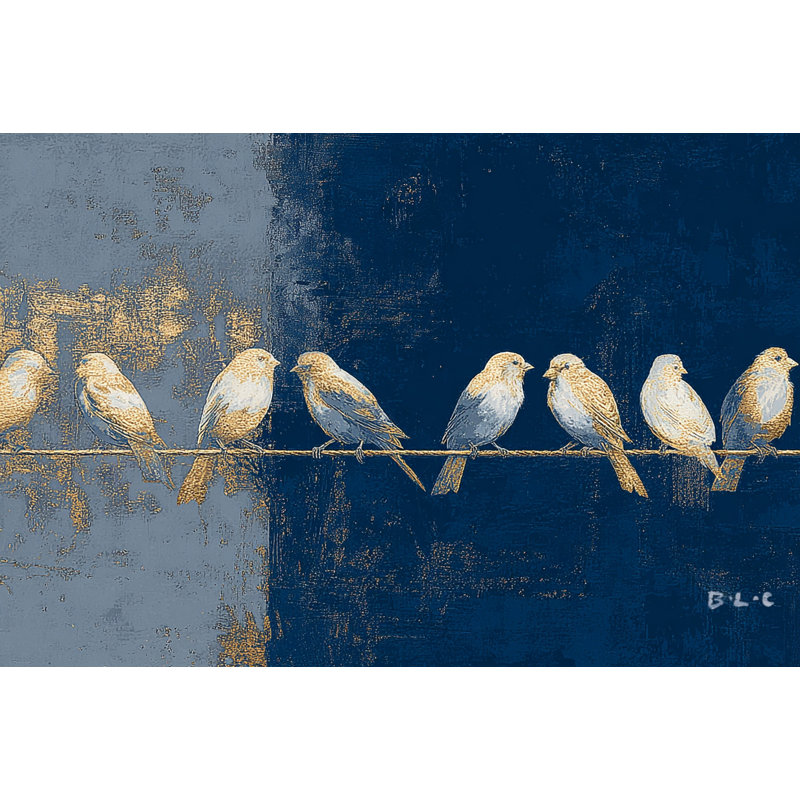 «Whimsical Songline», art mural sur toile tendue, H 16 po x l 24 po
