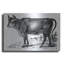 August Grove® «The Happy Cow» par Art Licensing Studio, art mural en métal-708368244
