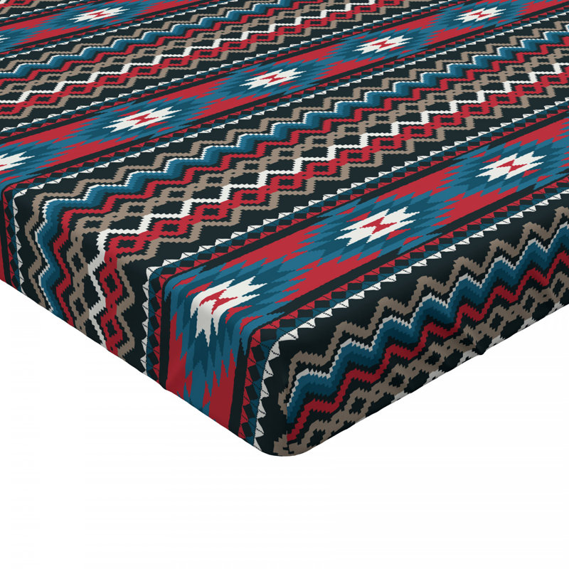 Microfiber Chevron Fitted Sheet, Full Fitted Sheet