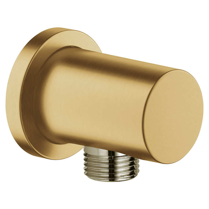 Rainshower 1/2-Inch Handheld Shower Wall Union, Brushed Cool Sunrise