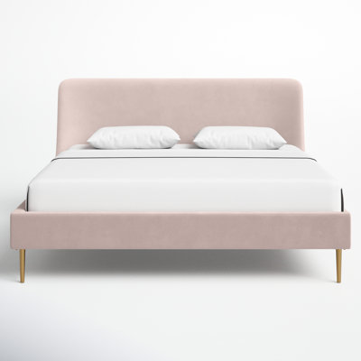 Venedy Upholstered Wingback Bed