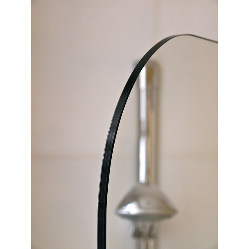 Porte de baignoire sans cadre à pivot 33,5" x 64", Argent brossé