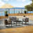 U-shape Multi-person Outdoor Sofa Set With Table -1027772879