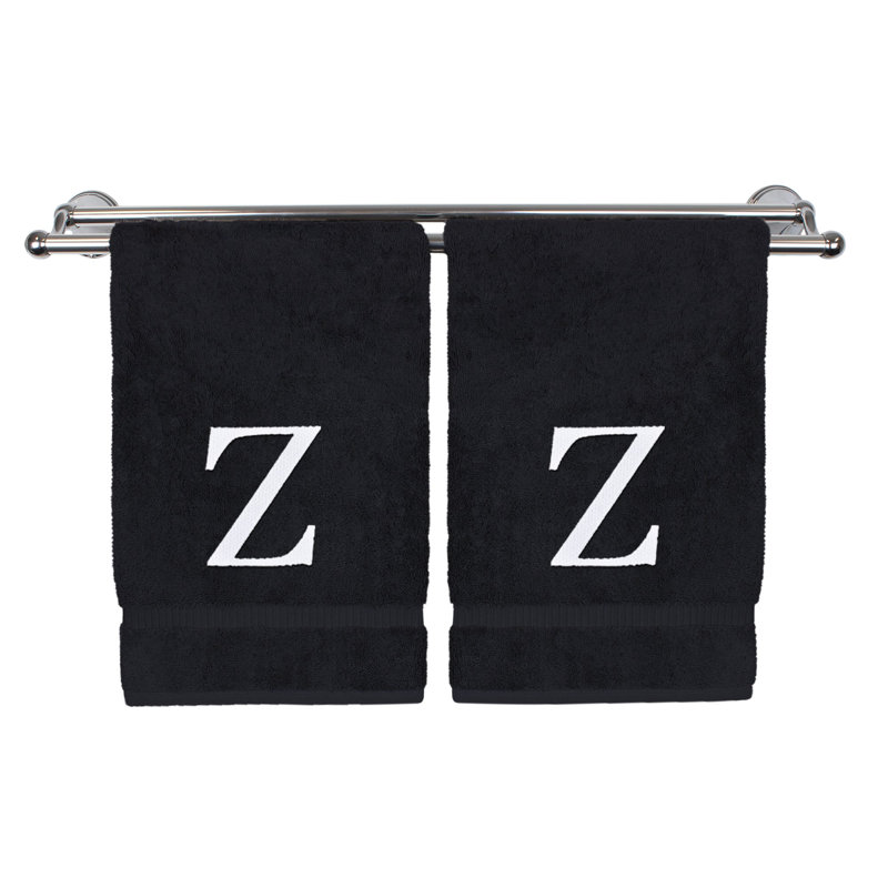 Cydny Hand Towel, Black/White, Z