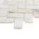 Pacif 0.39" x 0.79"  Seashell Chevron Mosaic Wall Tile