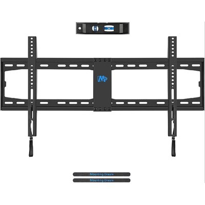 Fixed TV Wall Mount TV Bracket For Most 42-70 Inch Flat Screen LED OLED TV, Slim Flat Wide TV Mount Flush Low Profile For Max 132 LBS, VESA 800X400, 8 -  zhutreas, CQP1562Z8PBZD909