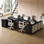 Bureau d'ordinateur en L à 3 tiroirs Philipe-1227529352