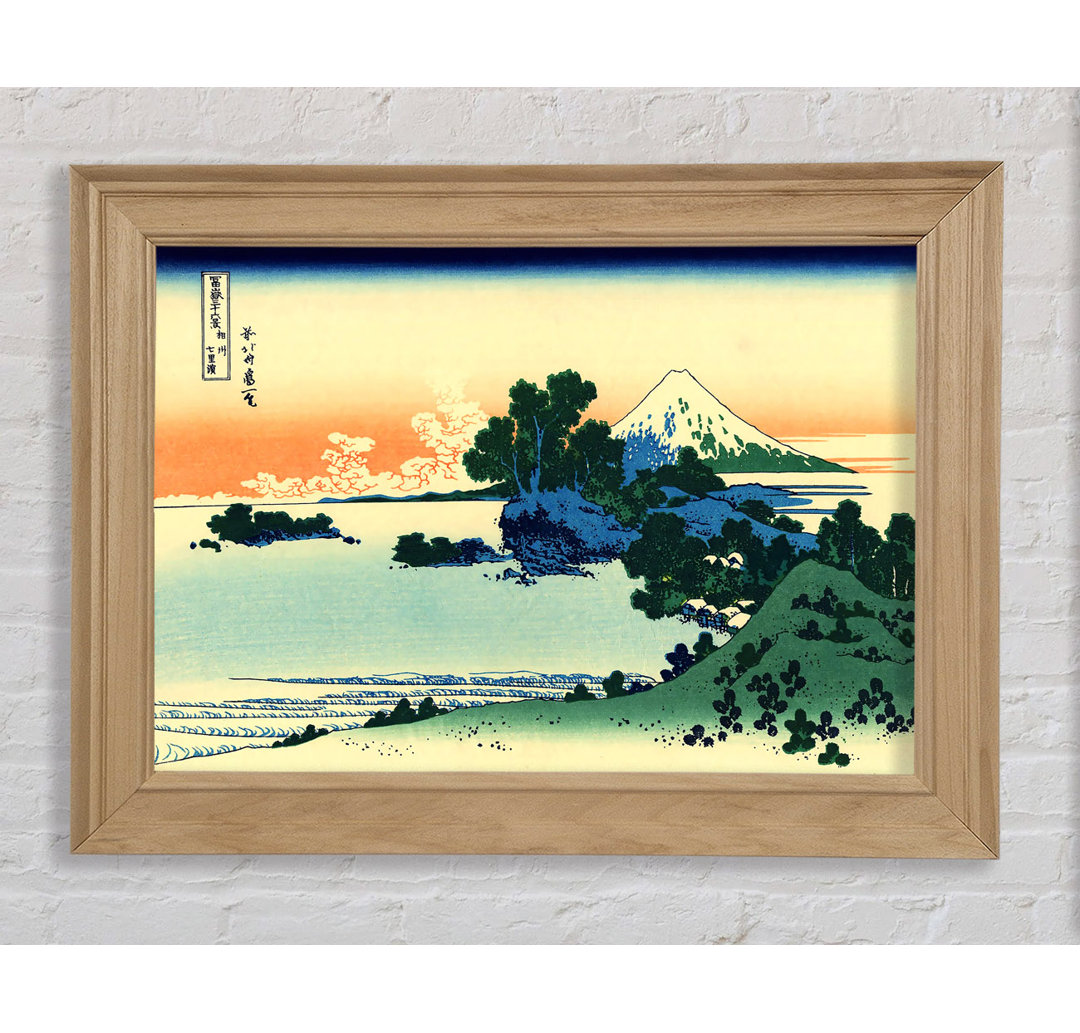 Shichiri Strand in der Provinz Sagami von Hokusai - Einzelne Bilderrahmen Kunstdrucke