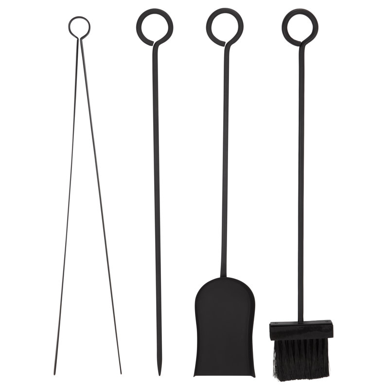 Alcaide Fireplace Tool Set, Black