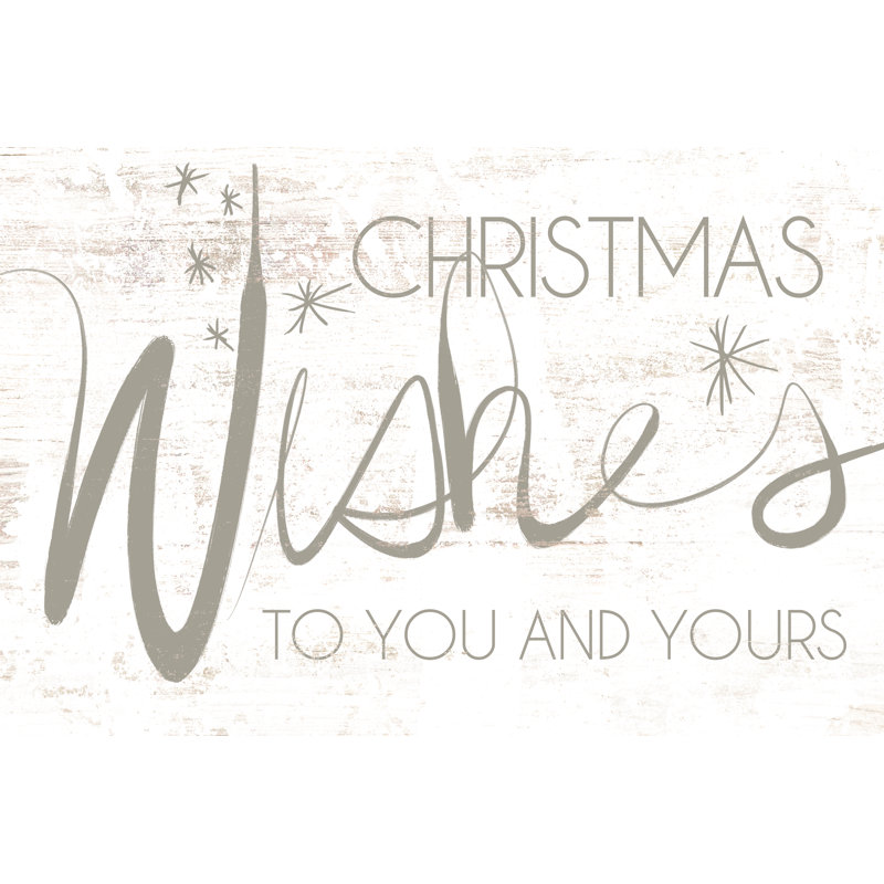 Christmas Wishes - Wrapped Canvas Print, 30cm H x 46cm W x 3.8cm D
