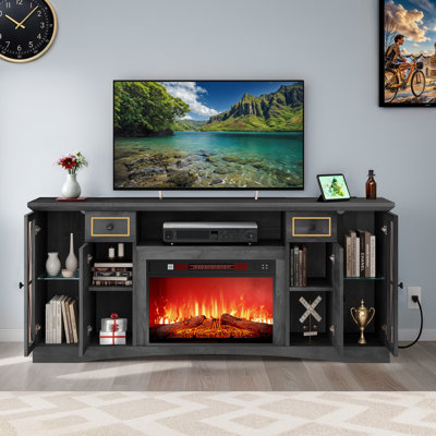 Console multimédia 65 po avec foyer électrique 23 po Classic