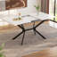 Rollingdam Extendable Metal Base Dining Table