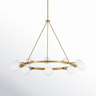 Carolee 10 - Light Metal Dimmable Chandelier