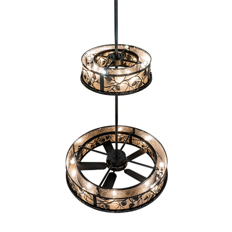 Whispering Pines Downrod Ceiling Fan